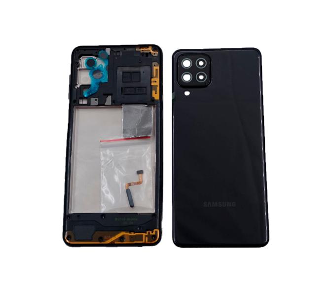 Samsung Caratula Galaxy A22 4G Negra Con Marco Original