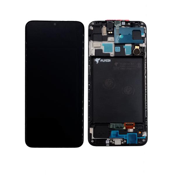 Pantalla Samsung Galaxy A20 Completa Flycdi Negra Con Marco