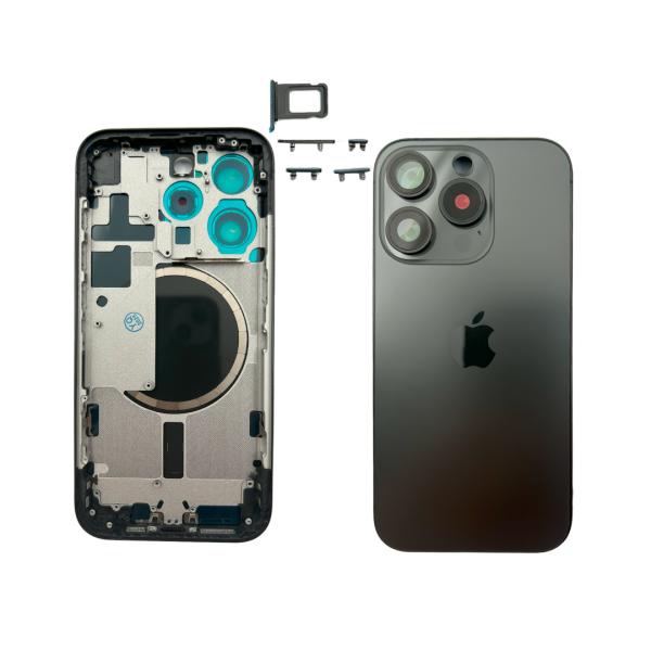 Apple Caratula iPhone 15 Pro Negra Original