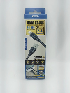 Cable USB Lightning RC-138I Serie Suji PRO Remax - Negro