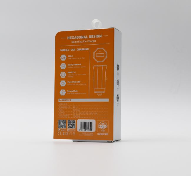 Cargador Carro C313Q Ldnio - Lighthing Blanco