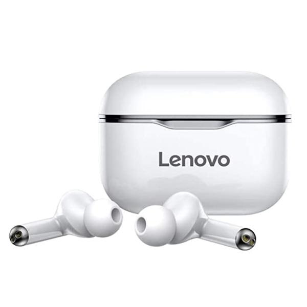 Audifono Manos Libres Bluetooth LP1 Lenovo - Blanco Negro