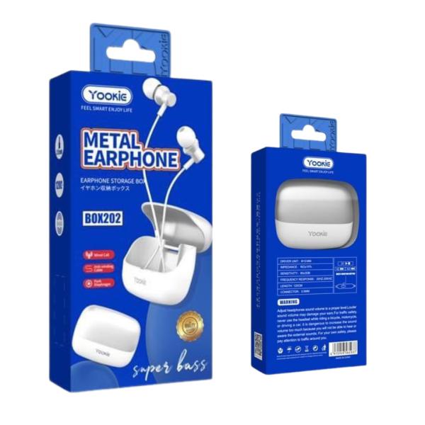 Audifono Manos Libres Yookie - Azul Celeste BOX101