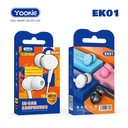 Audifono Manos Libres EK01 Yookie - Rosado