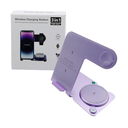 Cargador Inalambrico Y91 Negro - Morado