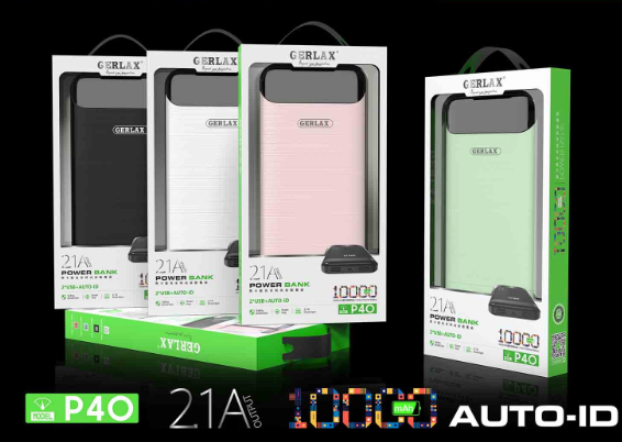 Bateria de Emergencia P4O 10.000mah Gerlax - Blanca