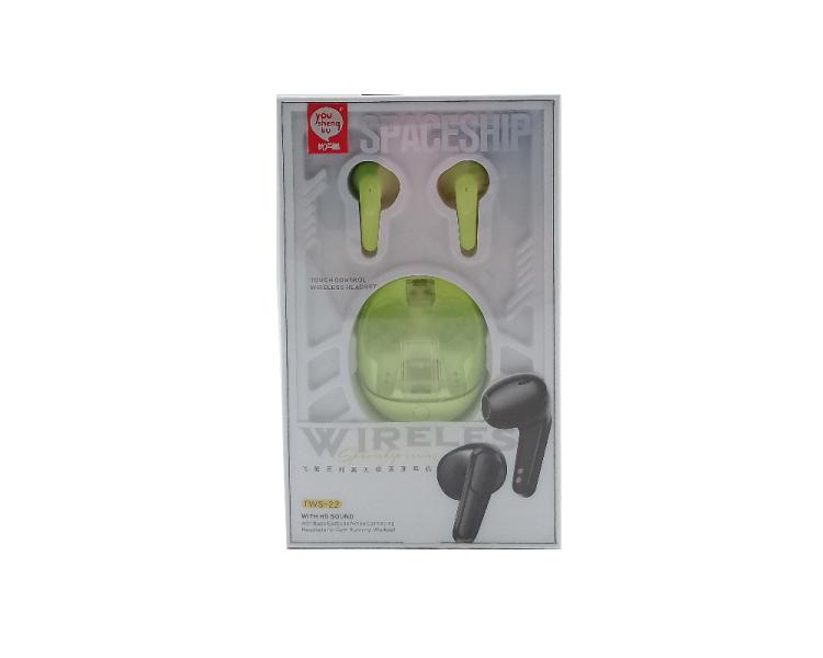 Audifonos Manos Libres Bluetooth TWS-22 Youshengku - Verde