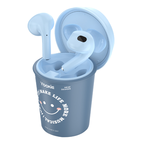 Audifono Manos Libres Bluetooth YKS052 Yookie Rosado - Azul