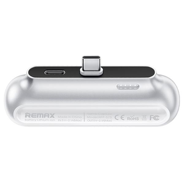 Bateria de Emergencia RPP-575 2500MAH Serie Capsule Remax - Blanca