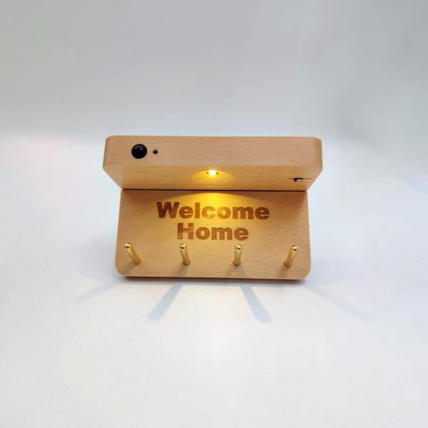 Lampara con Llavero y Sensor de Movimiento - NO-HB049 Madera Claro