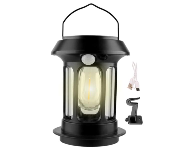 Lampara Solar Portatil 5808 - Negra