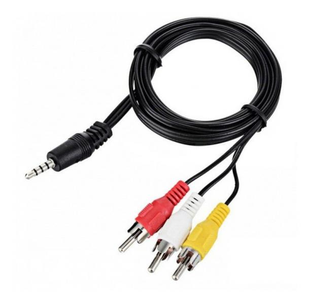 Cable 3.5mm a 3 Rca de Audio 3M