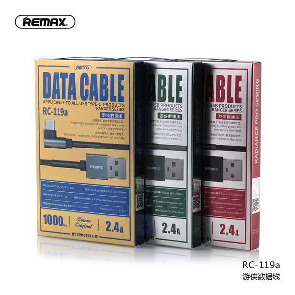 Cable USB Tipo C RC-119A Ranger Remax - Tarnis Negro