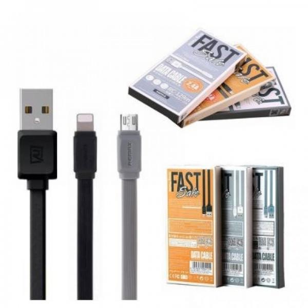 Cable USB Micro B RC-129M Fast PRO Remax - Negro