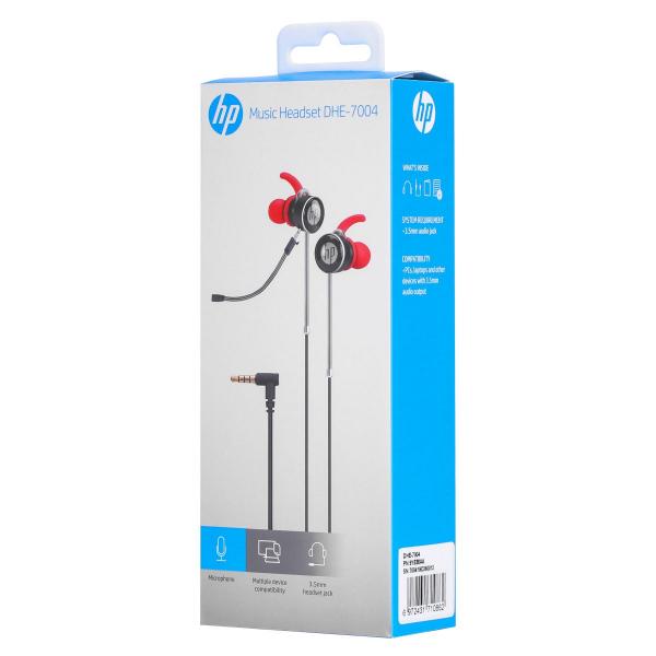 Audifono Manos Libres HP DHE-7004 - Rojo