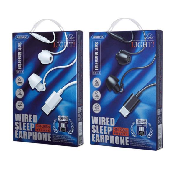 Audifonos Manos Libres Tipo C RM-208A Remax - Negro