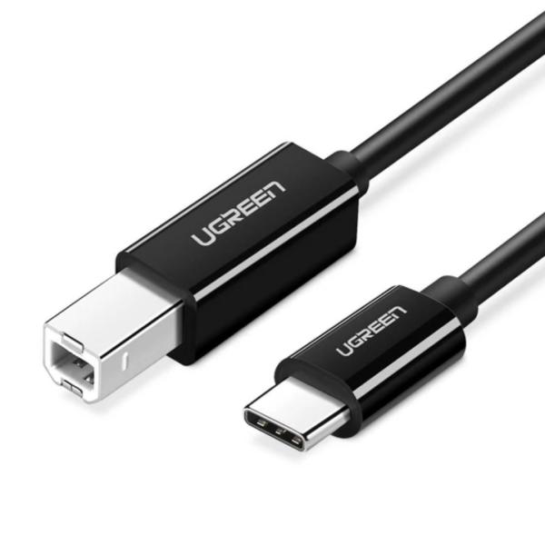 Cable USB Tipo C a USB Tipo B Impresora 2.0 US241 50446 Ugreen - 2M Negro