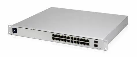 UniFi Switch USW-24-POE Gen2, Capa 2 de 24 puertos (16 puertos PoE 802.3af/at + 8 puertos Gigabit) + 2 puertos 1G SFP, 95W,