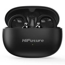 Audifono Hifuture Flexclip Inalámbrico Bluetooth IPX5 con Diseño Ergonómico - Negro