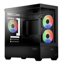 Case Gaming RGB Aerocool P300D DIGI-G-BK-V1 Digi Mini Tower Ventiladores 3 de 120MM con Panel Frontal y Lateral Accs-pn05033.11 - Negro