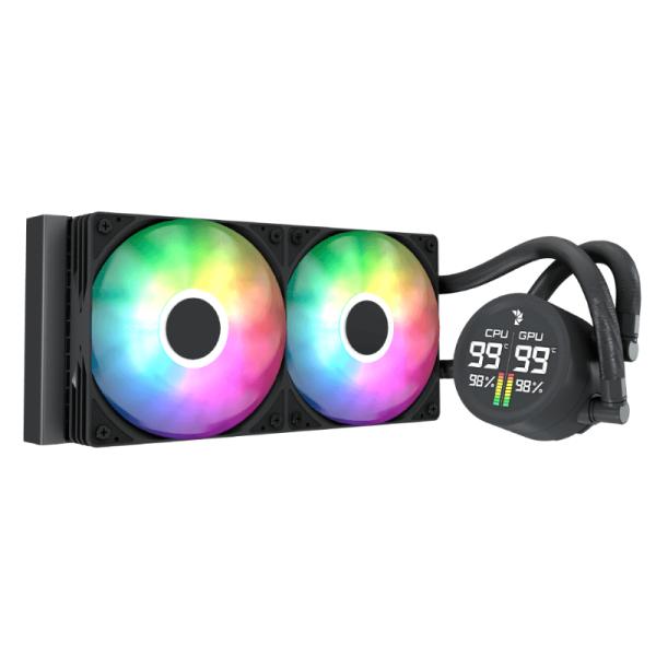 Enfriamiento Liquido RGB Aerocool Abyss L240R Digi Aio 240MM Lga115x-1851/ Am5/am4 Acla-ad24117.11 - Negro