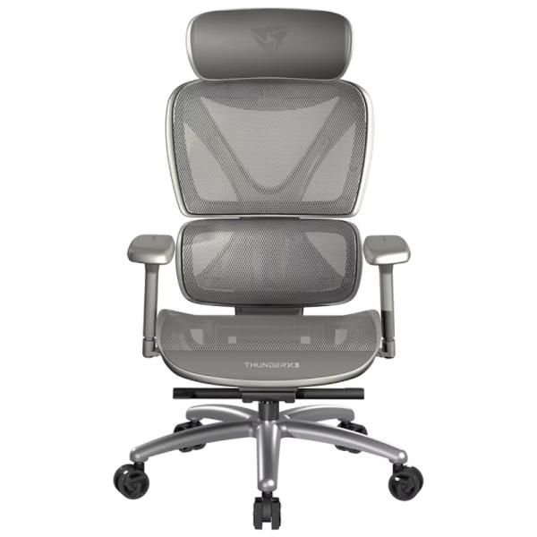 Silla Ejecutiva THUNDERX3 Xtc Mesh Cuero Sintético Multiajustable Tegc-3054104.41 - Gris