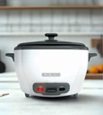 Black + Decker olla arrocera 14 tz cocidas blanca RC514
