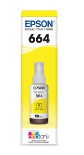 Epson botella tinta amarilla T664420-AL para L110-220-350-355-555 6500 Pag