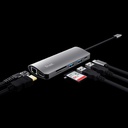 Trust adaptador 7-en-1 USB-C- HDMI- red-lector de tarjetas USB-C y USB - 23775