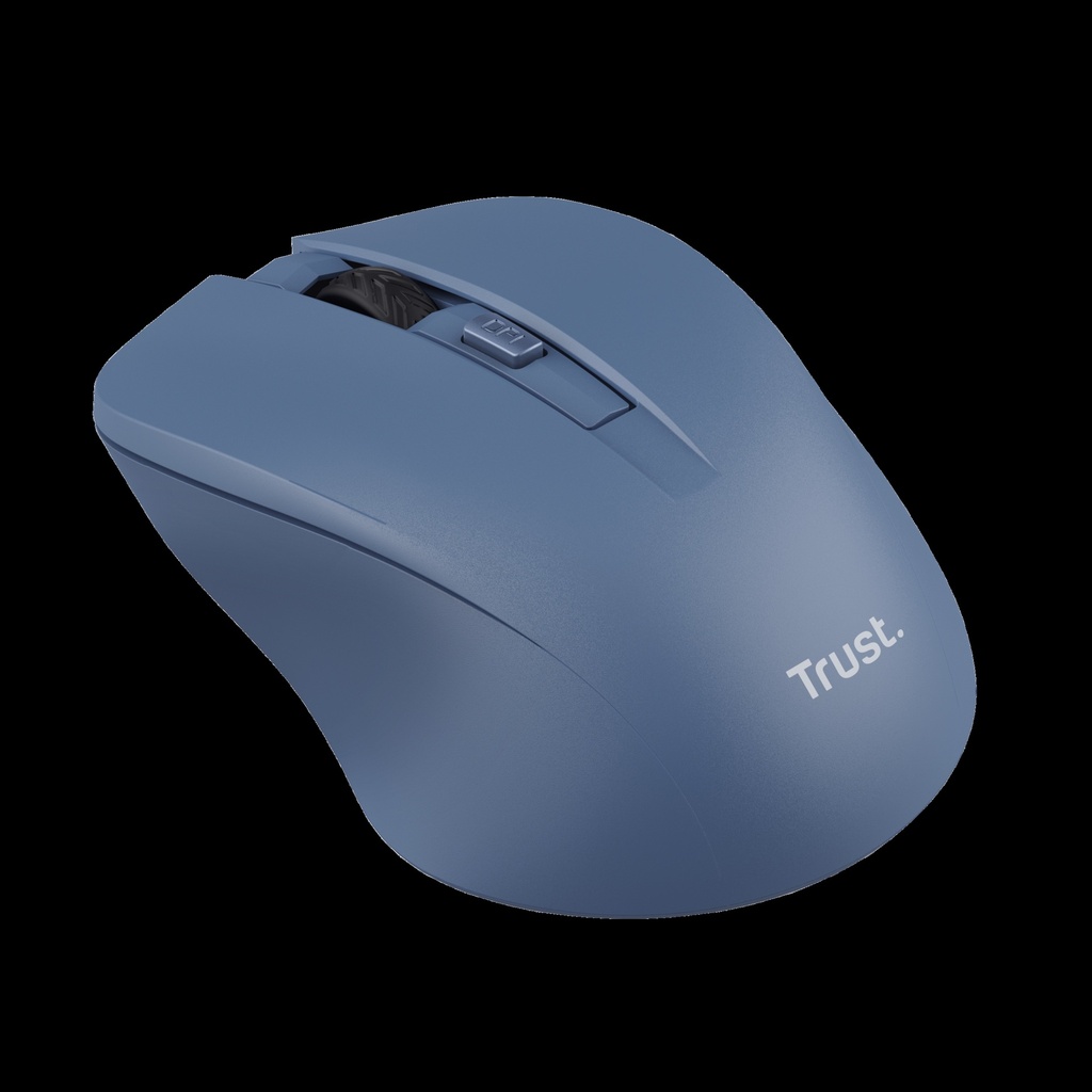 Trust Mouse Inalambrico Eco Color Azul Silencioso - 25041