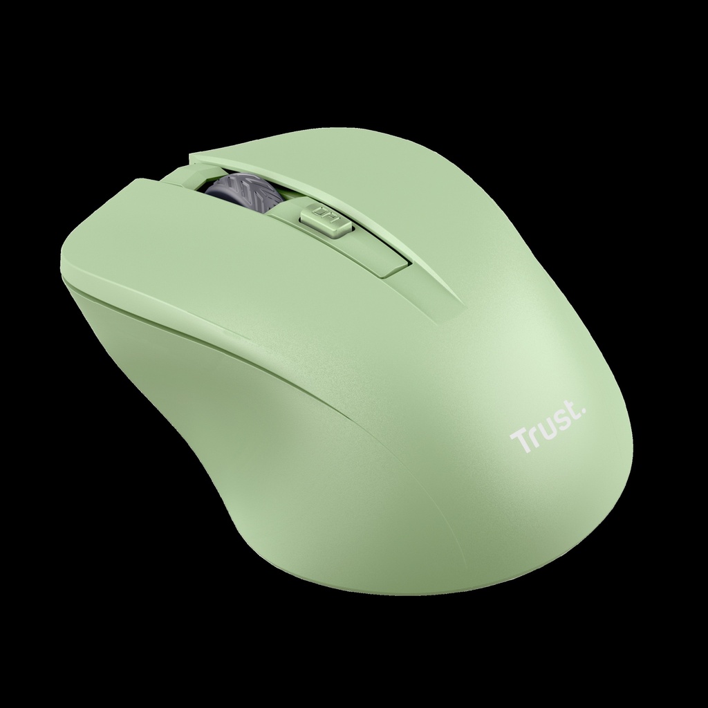 Trust Mouse Inalambrico Eco Color Verde Claro Silencioso - 25042