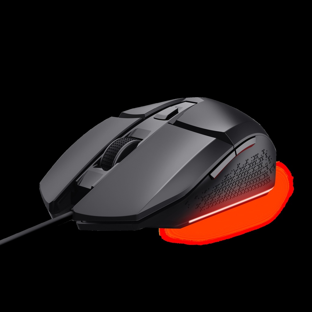 Trust Mouse Alambrico Gamer Color Negro Iluminado - 25036
