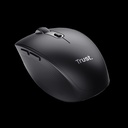 Trust Mouse Inalambrico Recargable Color Negro Silencioso - 24819