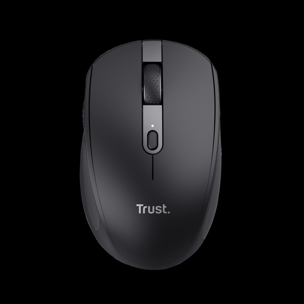 Trust Mouse Inalambrico Recargable Color Negro Silencioso - 24819