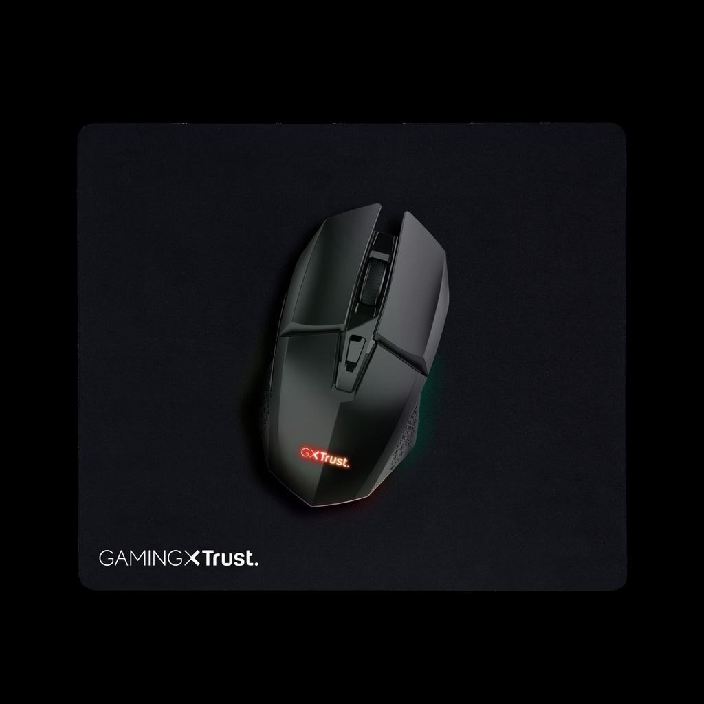 Trust mouse + mousepad  GXT112fFelox iluminado y alfombrilla de raton - 25070