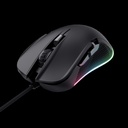 Trust  mouse Eco GXT 923 YBAR color negro gaming resolución de 7200 ppp e iluminacion LED RGB - 24729