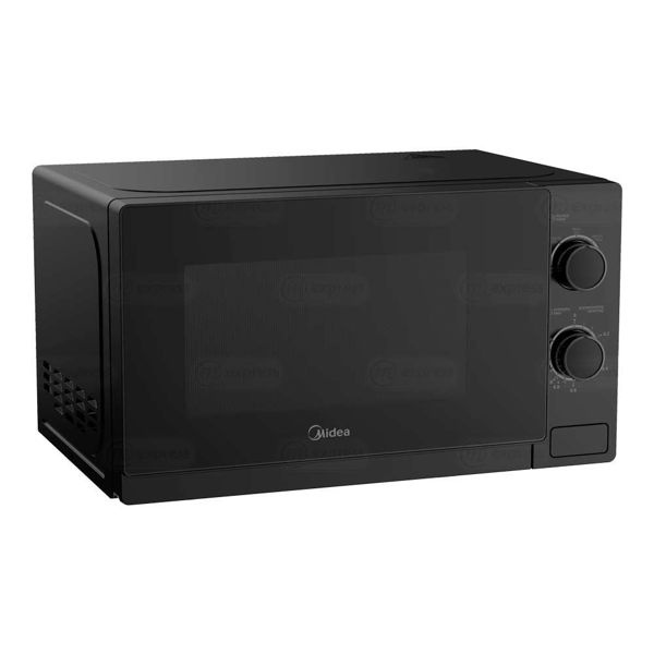 Midea microondas 0,7 pc puerta negra gabinete negro MMDP07S2BM
