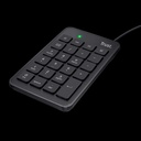 Trust teclado numerico USB color negro - 22221