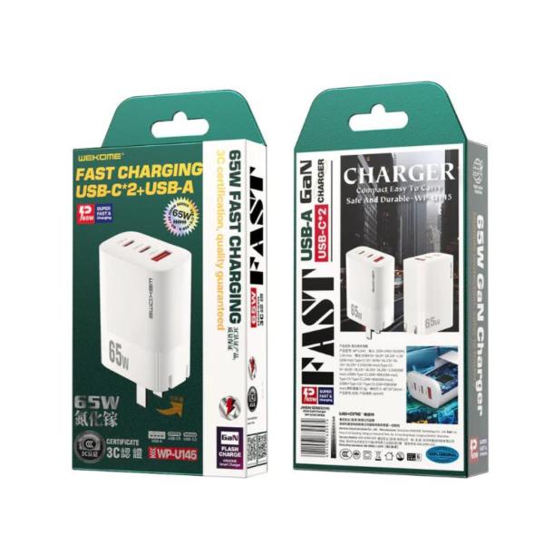 CUBO CARGADOR 35W MODELO WP-U69  WEKOME