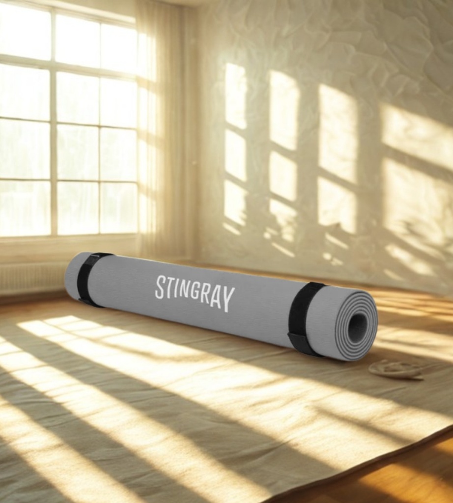 Stingray yoga mat gris 6mm SFTAP-6mm-Cb-Cg
