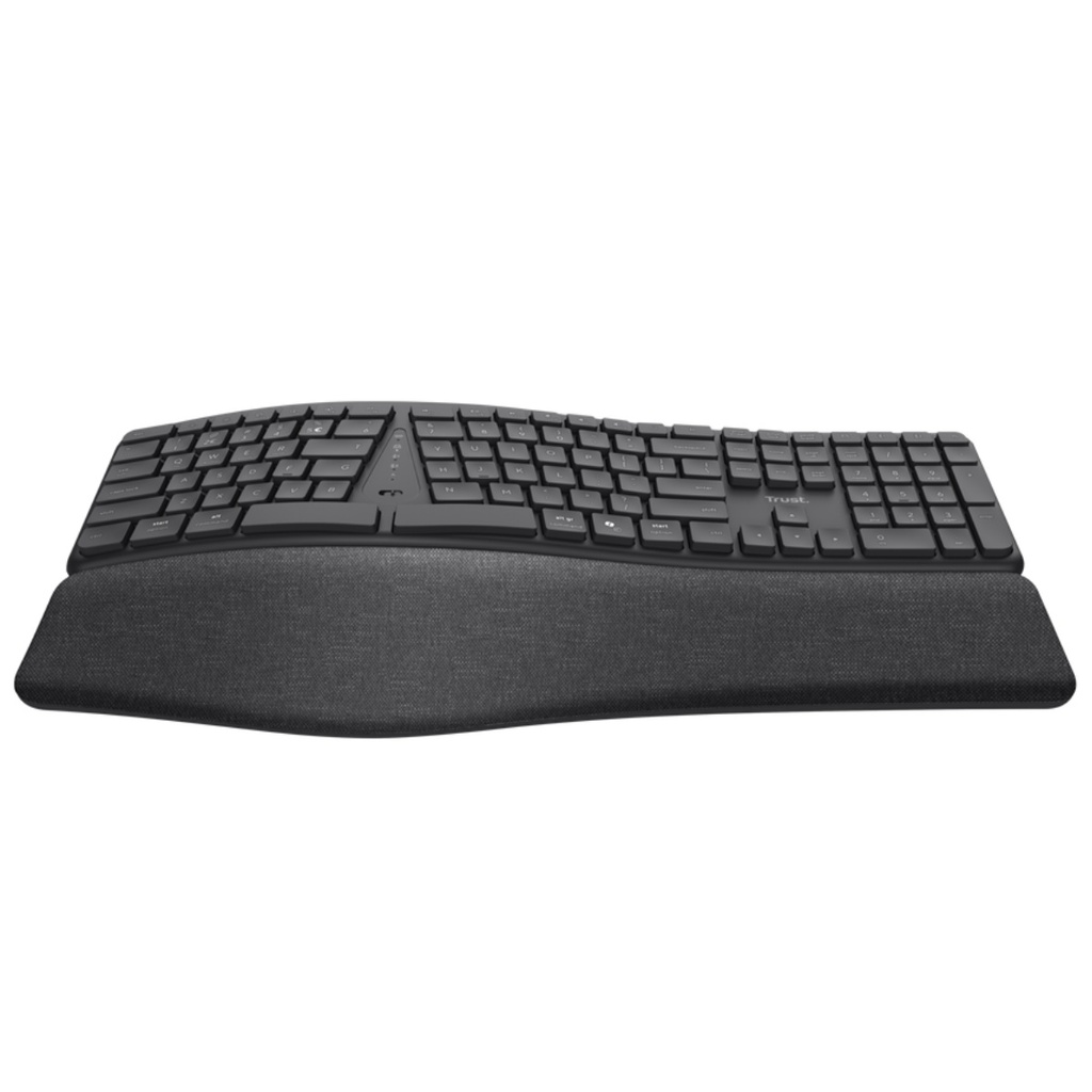 Trust keyra teclado inalambrico multidispositivo ergonomico ES - 25704