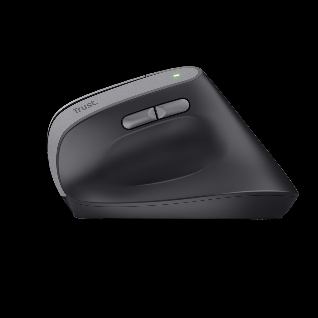 Trust Mouse Ergononico Color Negro Inalambrico y Recargable - 25145