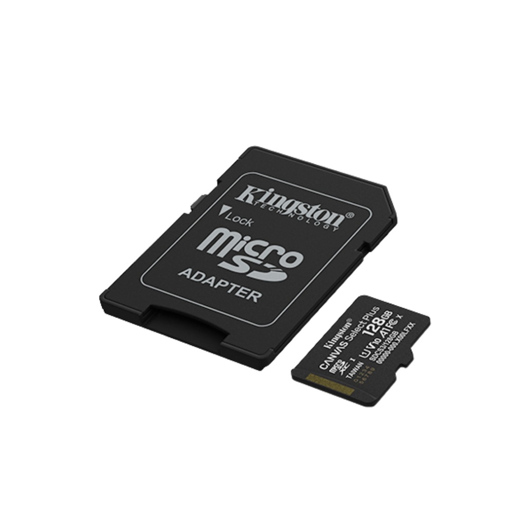 Kingston tarjeta de memoria Micro SD canvas select plus c/adaptador - SDCS3/128GB