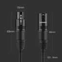 Cable Xlr Macho a Hembra 3 Pines AV130 20708 Ugreen - 1M Negro