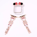 BANDA PARA RELOJ DISEÑO HUELLITAS/ORO ROSA 38/41 MM