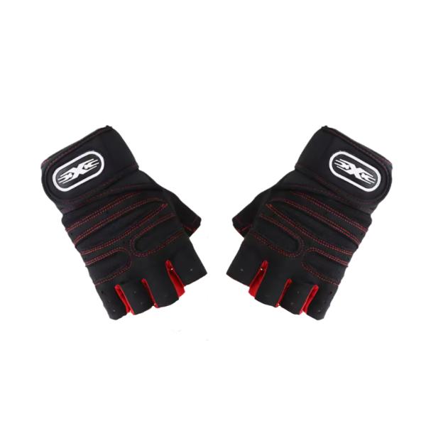GUANTES PARA GIMNASIO NEGRO L