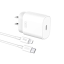 CARGADOR COMPLETO TIPO C A TIPO C 35W IPHONE 16 PRO MAX "M" BLANCO