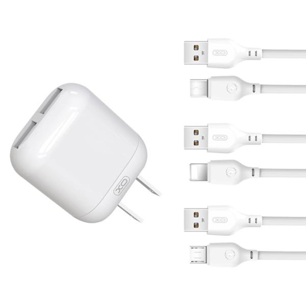 CARGADOR COMPLETO TIPO C A TIPO C 35W IPHONE 16 PRO MAX "M" BLANCO