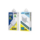 CARGADOR COMPLETO TIPO C A TIPO C 35W IPHONE 16 PRO MAX "M" BLANCO