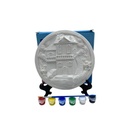 FIGURAS DE YESO REDONDAS EN CAJA CASTILLO